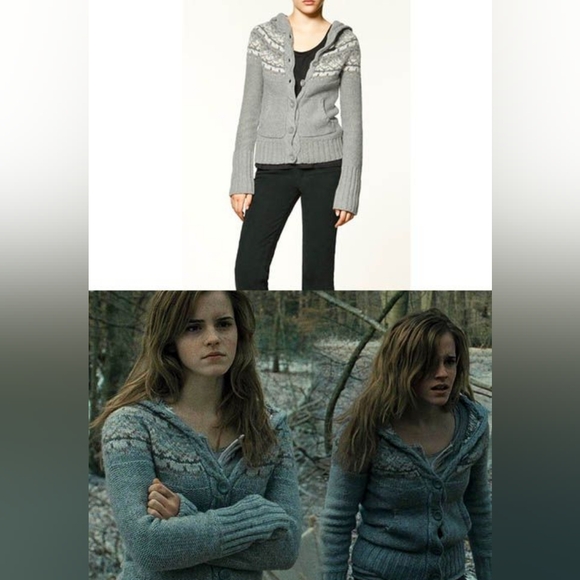 Zara Jaquard Fair Isle Cardigan ASO Hermion Granger - Picture 5 of 9